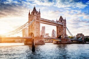 Beautiful Sunset in London Bridge